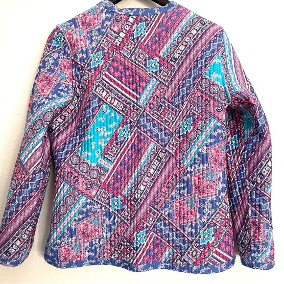 NEW Appleseed’s Reversible Floral Paisley Quilted Patchwork Jacket Petite M - Picture 13 of 13